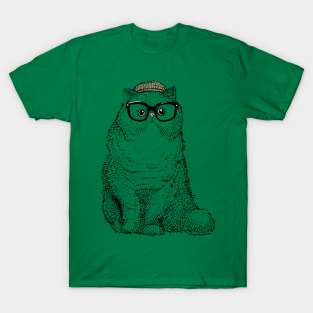 hipster Cat cat T-Shirt